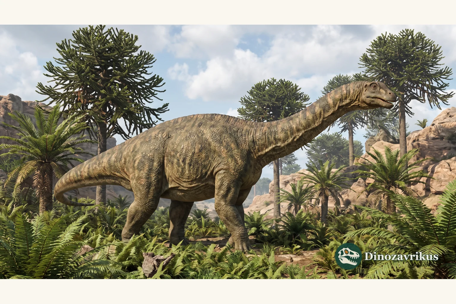 Lufengosaurus reconstructed in an Early Jurassic landscape of Yunnan