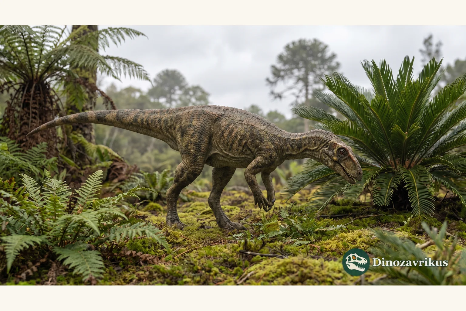 Lycorhinus reconstructed among Early Jurassic cycads and ferns