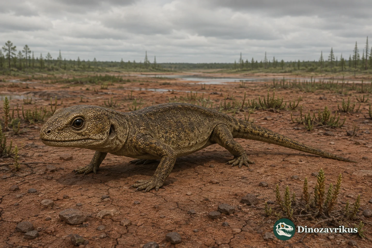 Macroleter poezicus on a Middle Permian floodplain of northern Russia