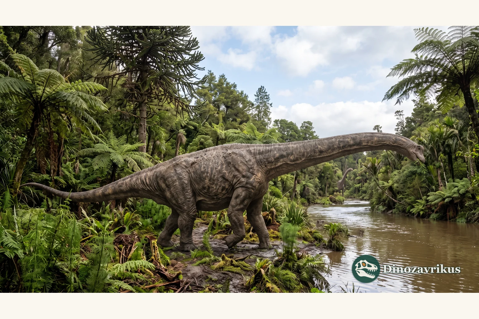Mamenchisaurus reconstructed among Jurassic conifers in China
