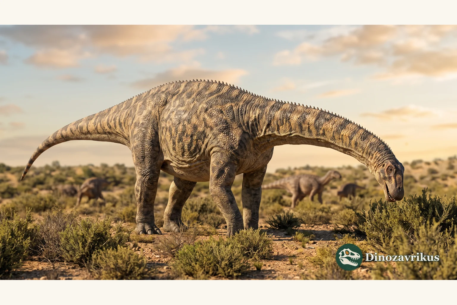Scientific reconstruction of Maxakalisaurus topai, a titanosaurian sauropod from Cretaceous Brazil