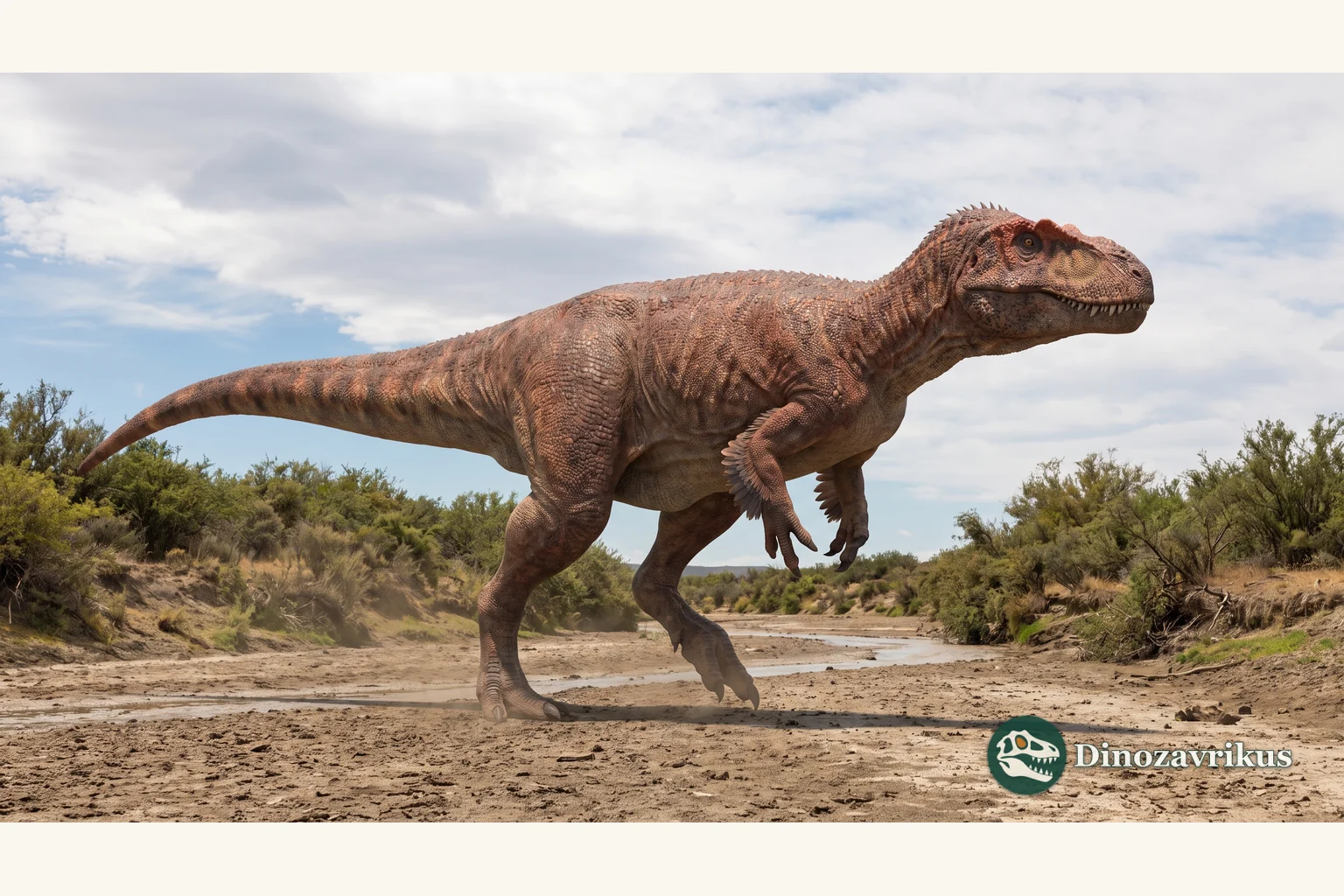 Meraxes reconstructed in a Late Cretaceous Patagonian landscape