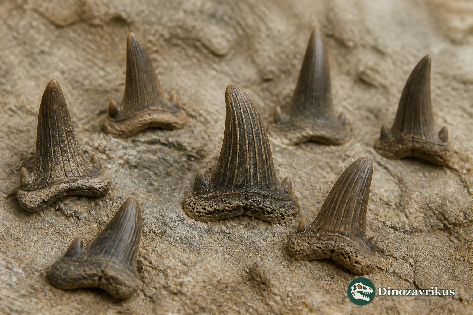 A Meristodonoides tooth with a high central cusp and low root