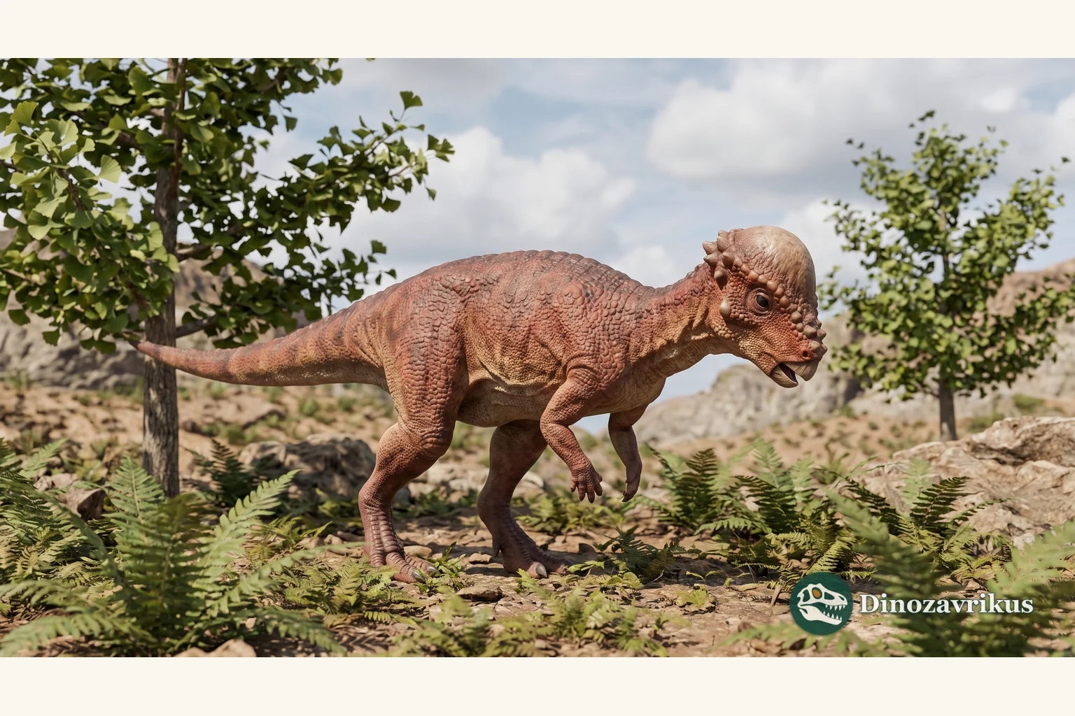 Micropachycephalosaurus reconstructed as a small biped in Late Cretaceous China