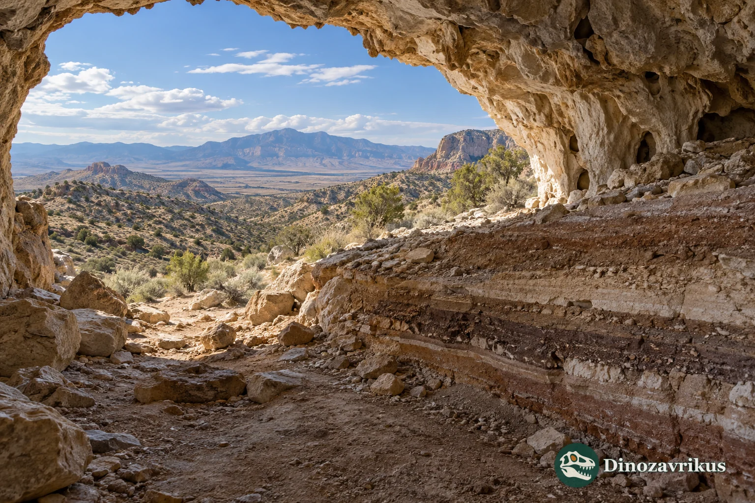 Imagined cave landscape in the southwestern United States