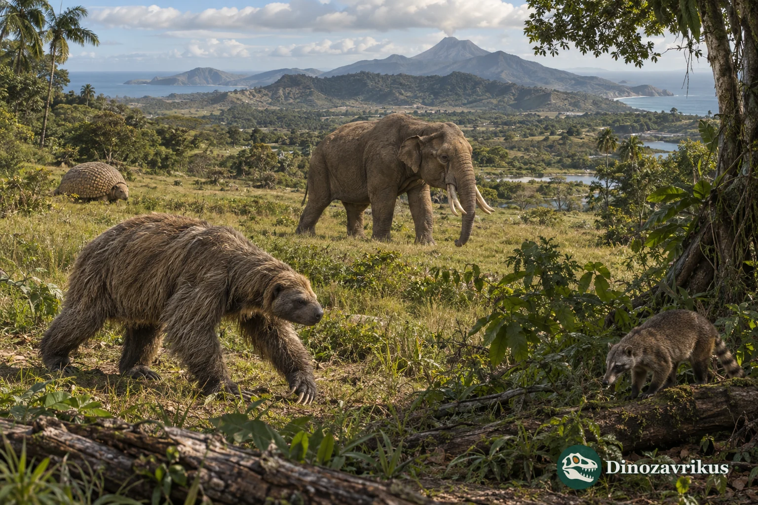 Pliocene Central American corridor with northbound and southbound mammals