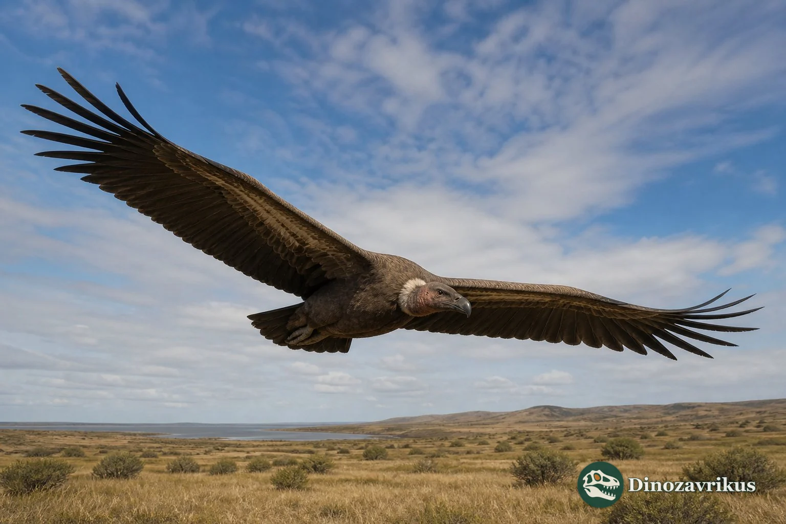Neophrontops reconstructed near a late Pleistocene carcass in California