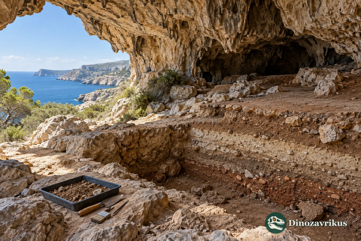 Illustrative limestone cave setting on Mallorca
