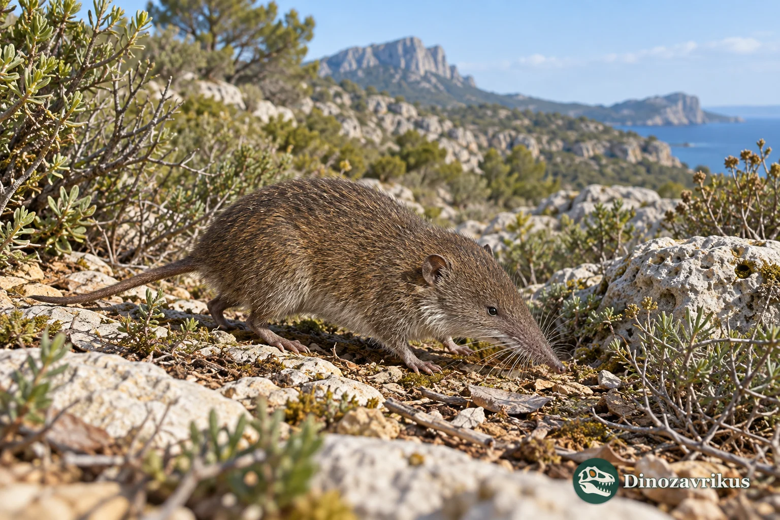 Artistic reconstruction of Nesiotites on Pleistocene Mallorca
