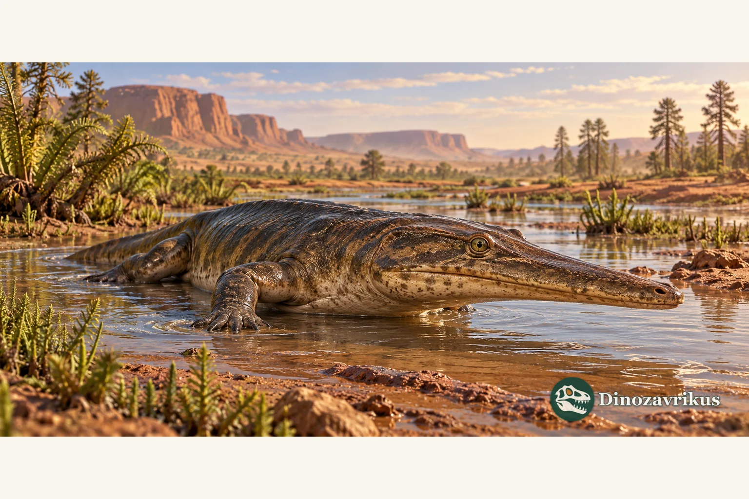 Interpretive reconstruction of Nigerpeton in a shallow Upper Permian channel in Niger