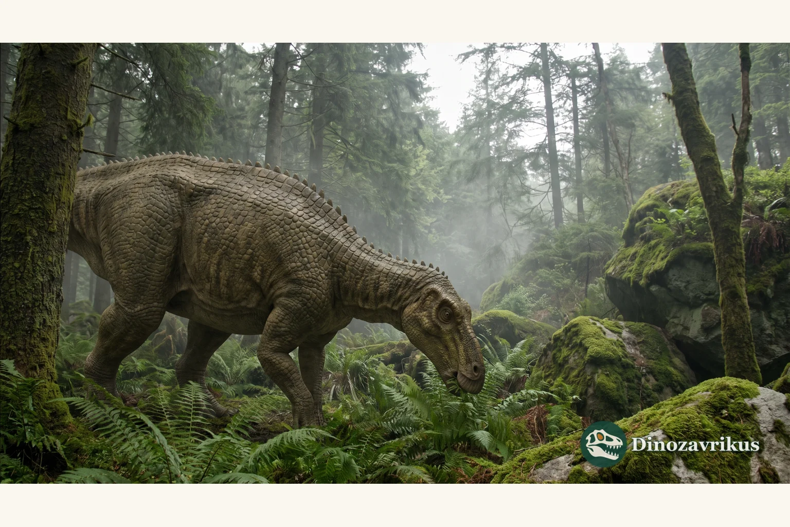 Scientific reconstruction of a juvenile Nipponosaurus on a Late Cretaceous coastal plain of Sakhalin
