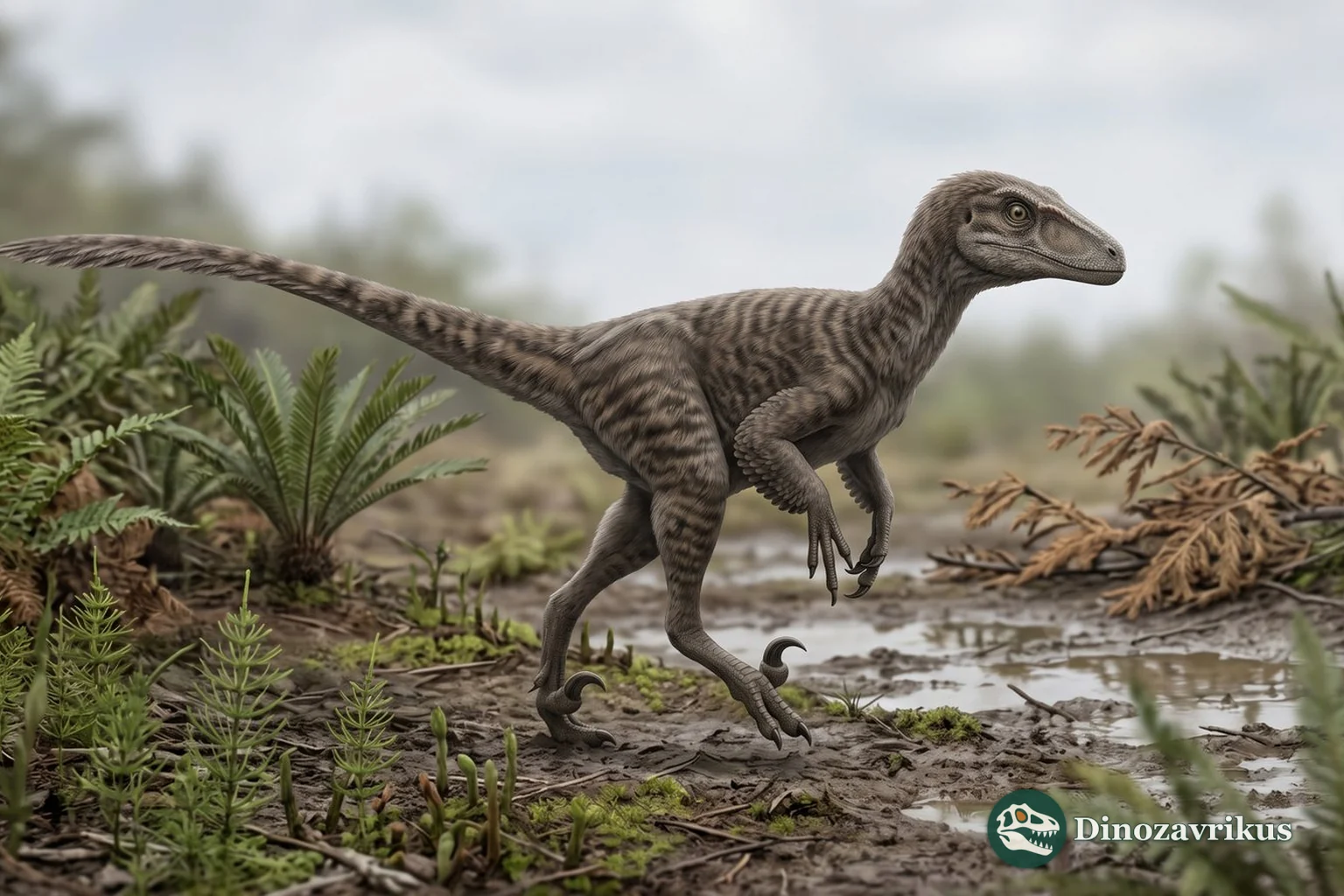 Comparative feathered reconstruction of Nuthetes in Early Cretaceous Dorset