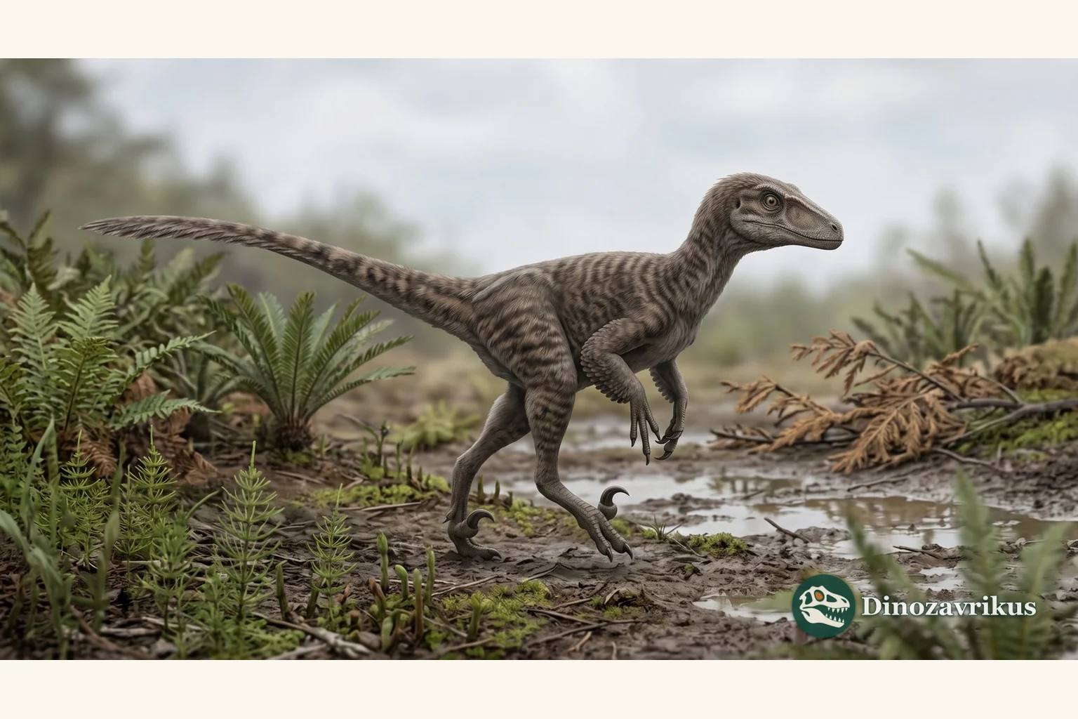 Comparative feathered reconstruction of Nuthetes in Early Cretaceous Dorset