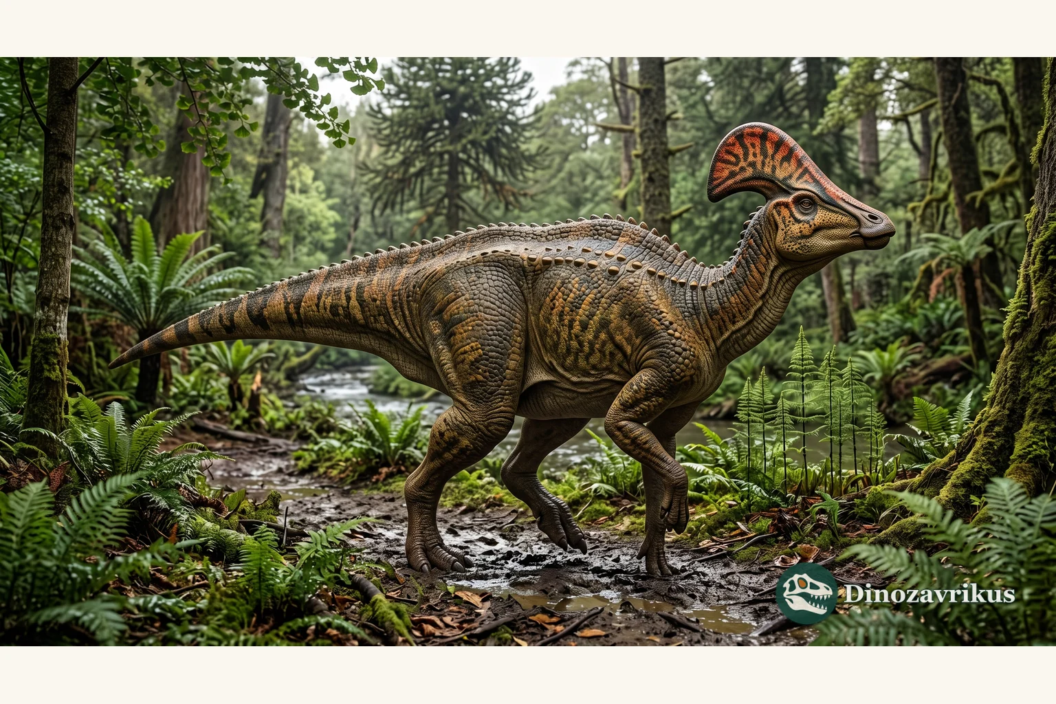 Olorotitan reconstructed in a Late Cretaceous subtropical landscape of the Amur region