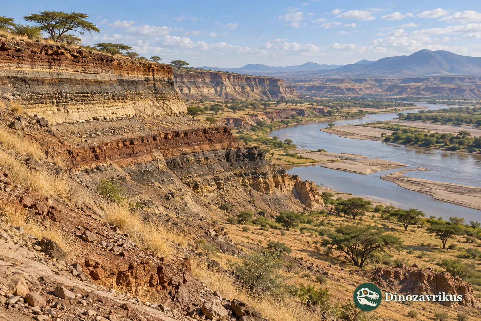 Imagined layered river basin in East Africa