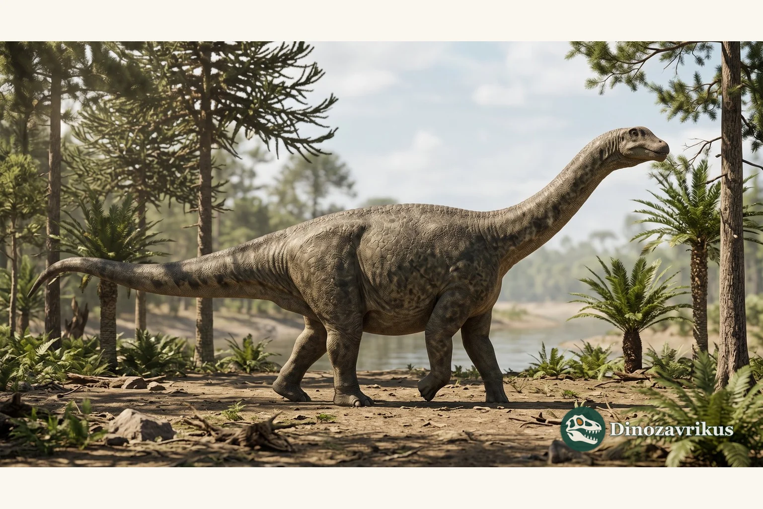 Illustrative reconstruction of a large sauropod representing the poorly known Ornithopsis hulkei