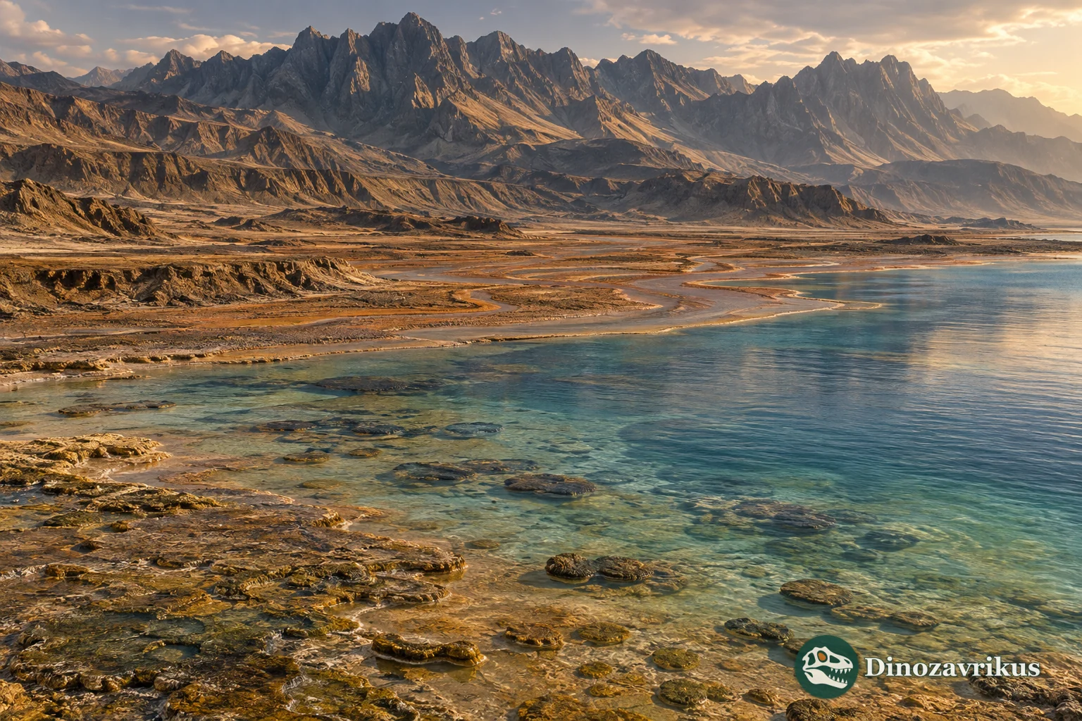 Mountain belt, rivers and shallow sea during the Orosirian Period