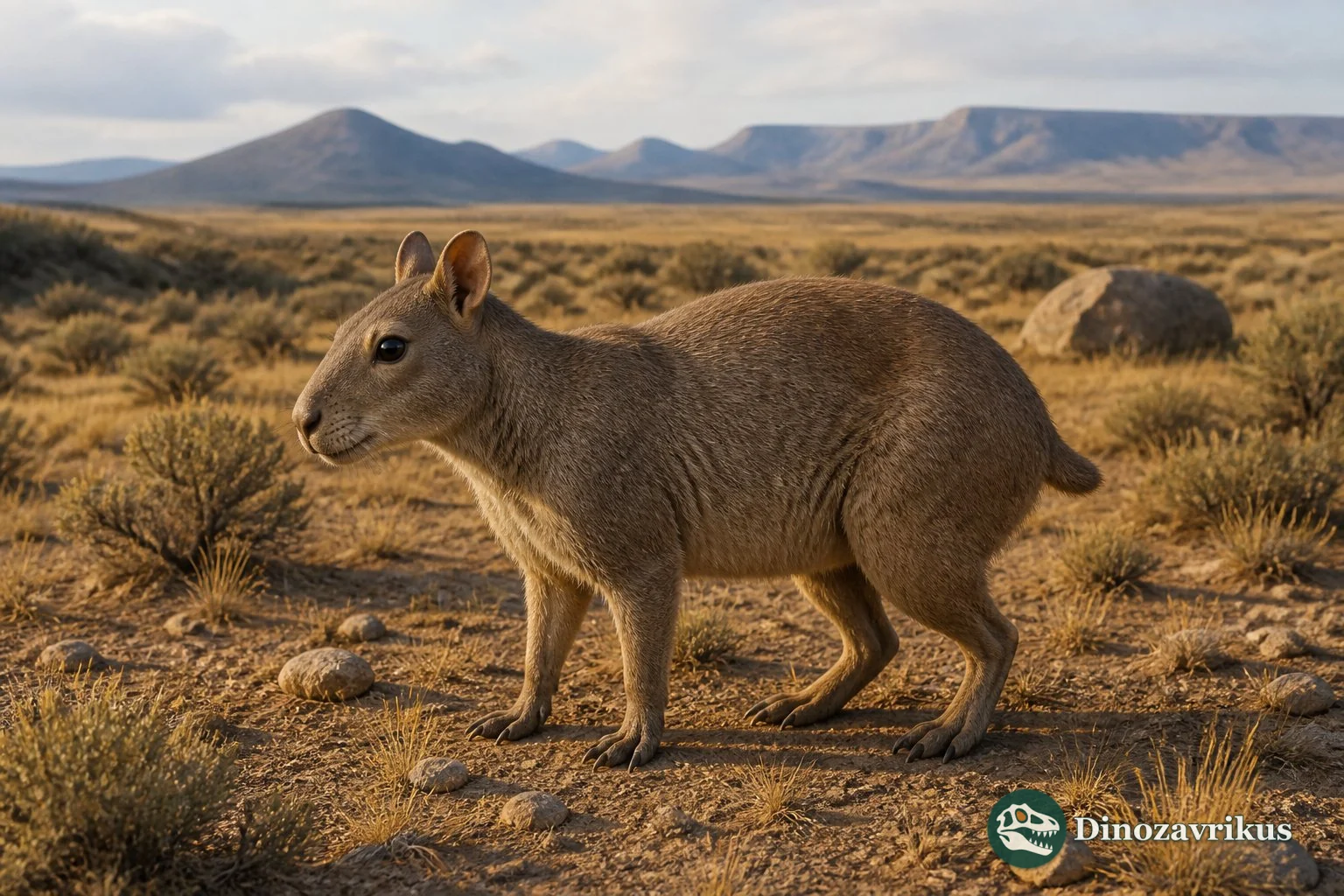 Paedotherium reconstructed as a small notoungulate on the South American plains