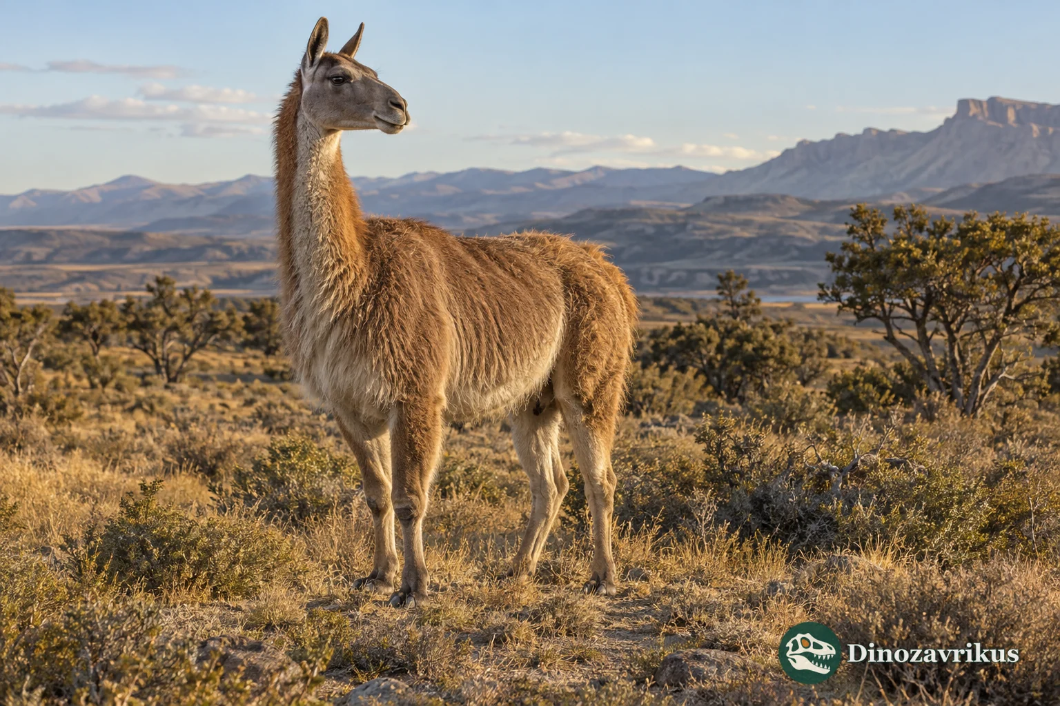 Palaeolama reconstructed in open scrub and woodland in Pleistocene South America