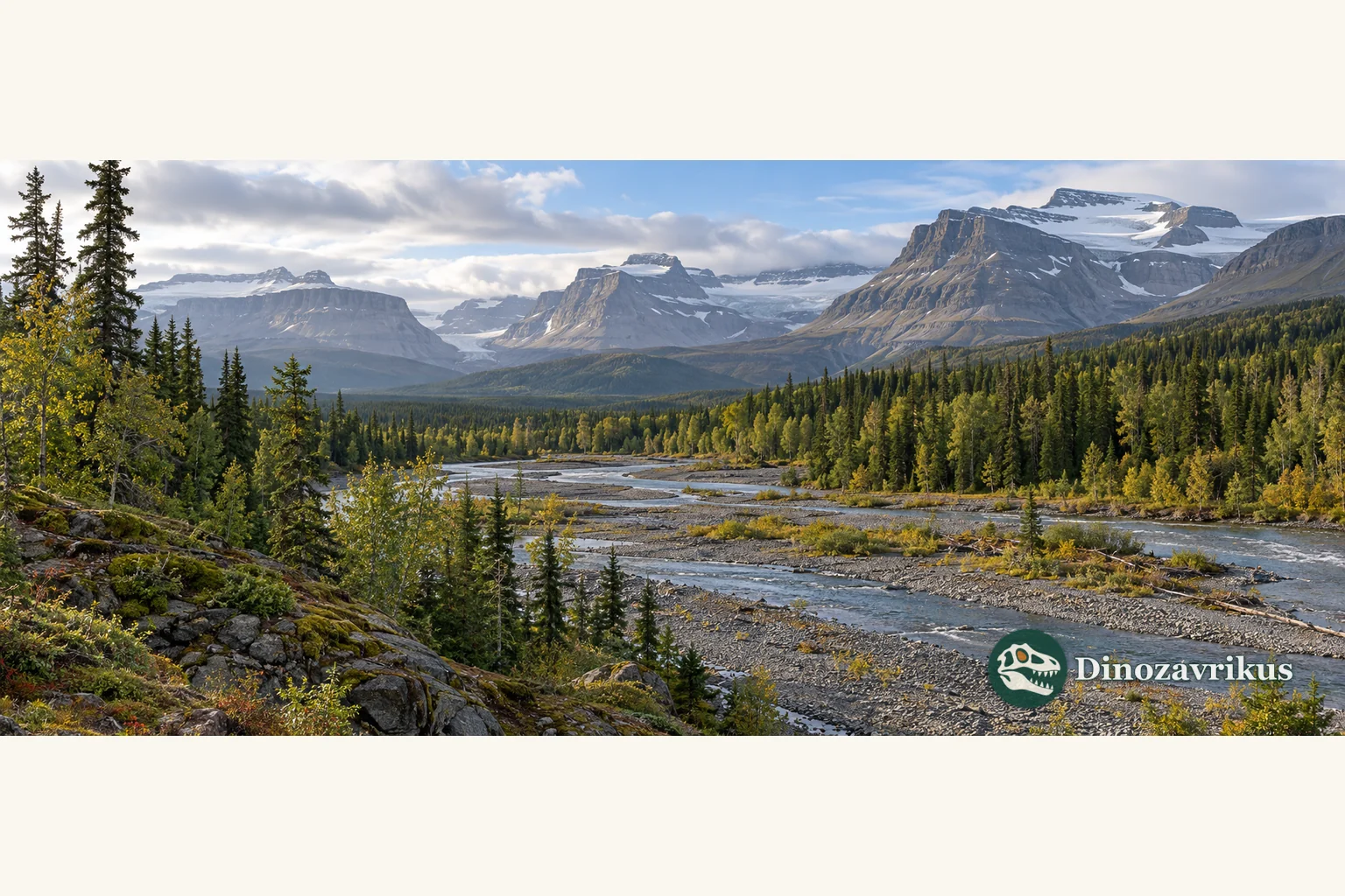 Imagined warm mid-Pliocene Arctic river valley
