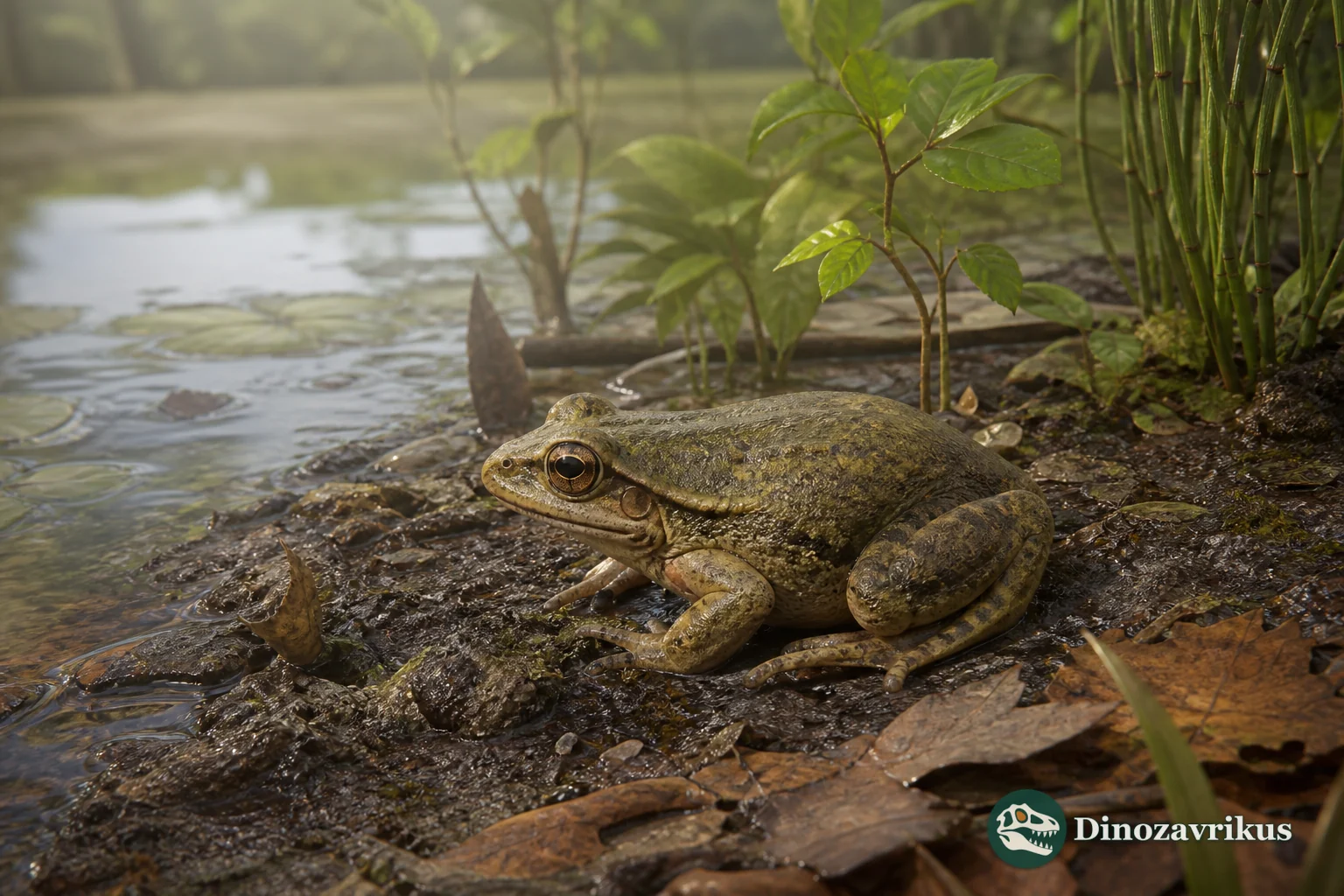 Paralatonia transylvanica reconstructed as a small frog at a Maastrichtian Hațeg wetland