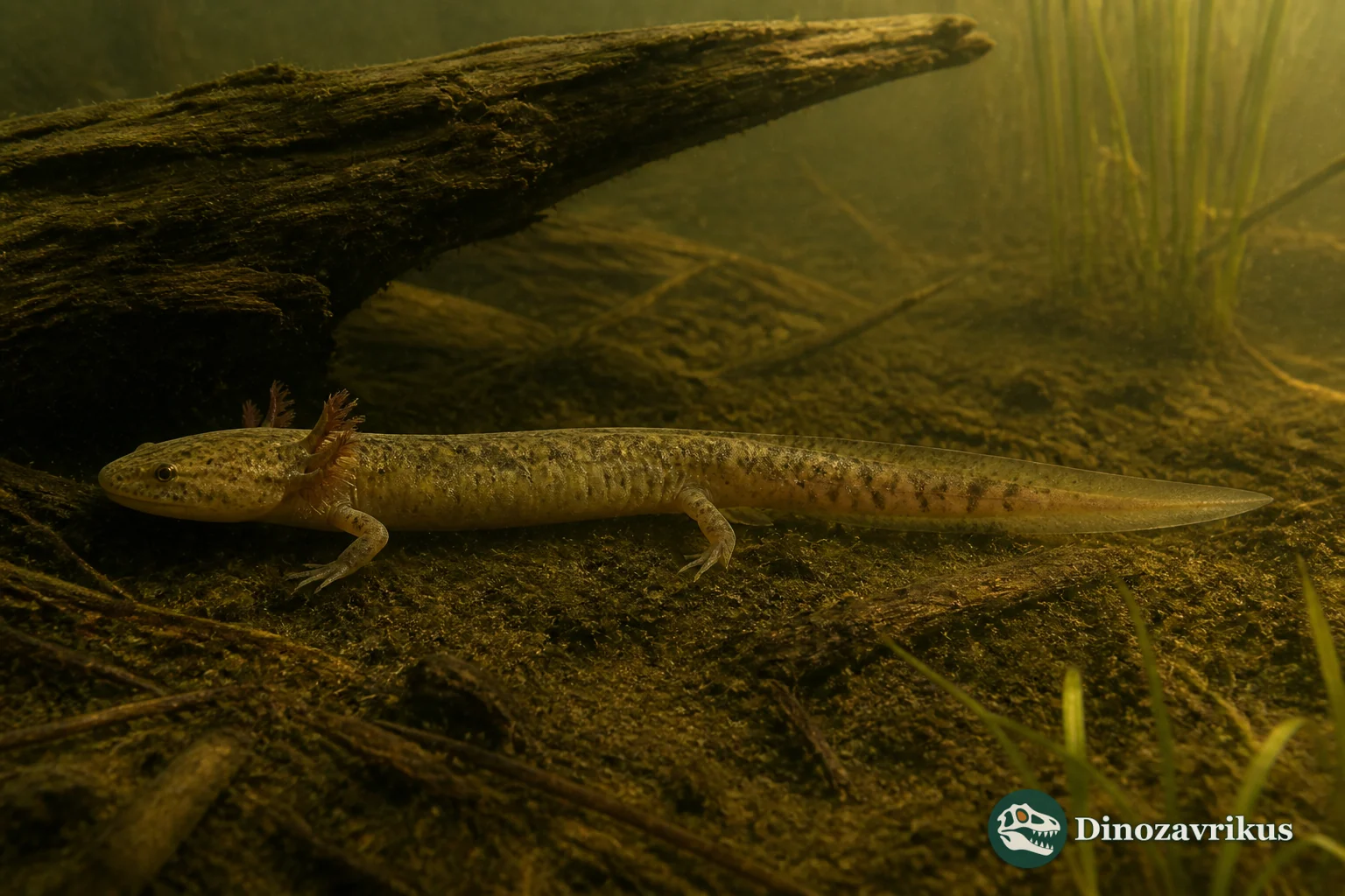 Paranecturus garbanii near a Late Cretaceous freshwater channel in Montana