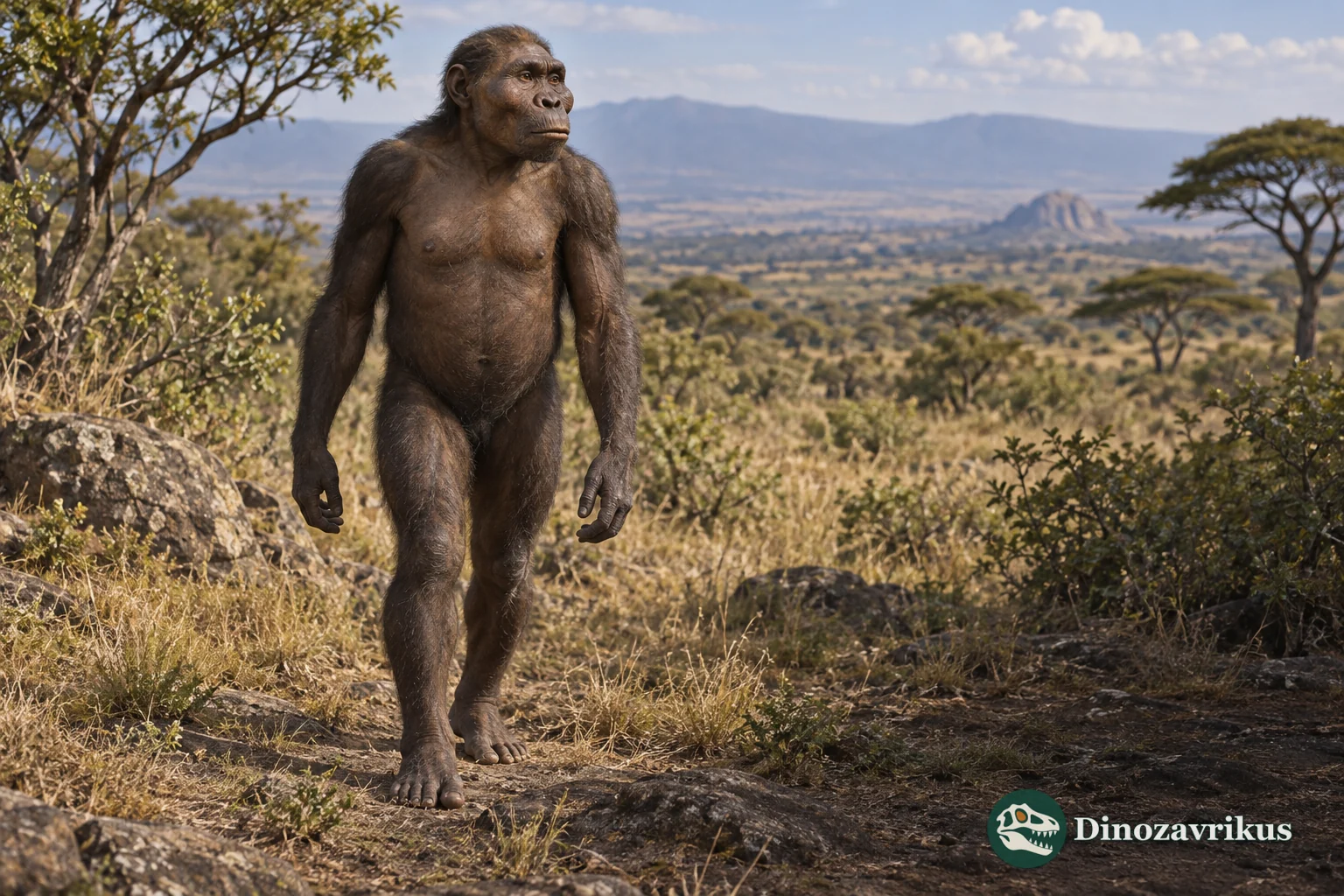 Reconstruction of a robust early African hominin in open woodland