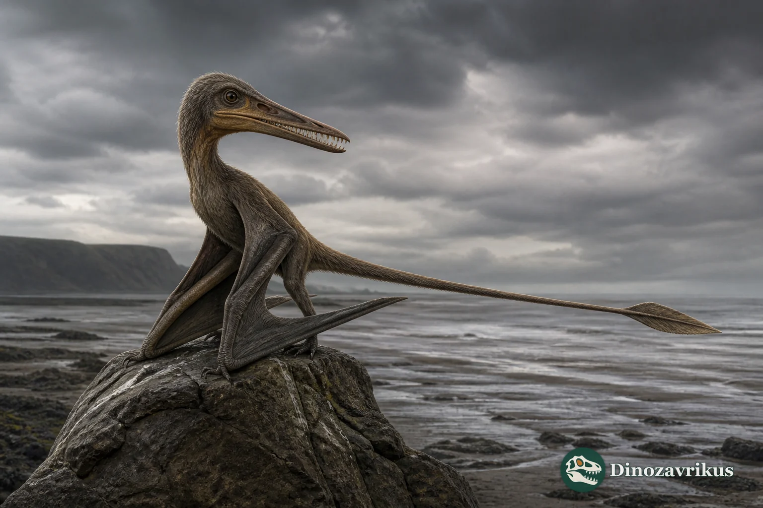 Parapsicephalus above an Early Jurassic sea