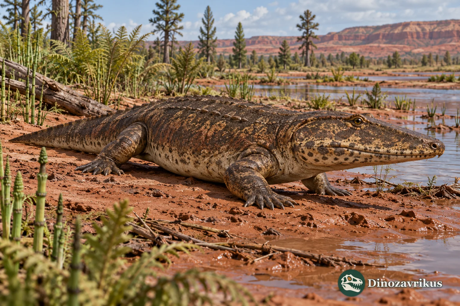 Interpretive reconstruction of Parioxys ferricolus at an Early Permian Texas wetland