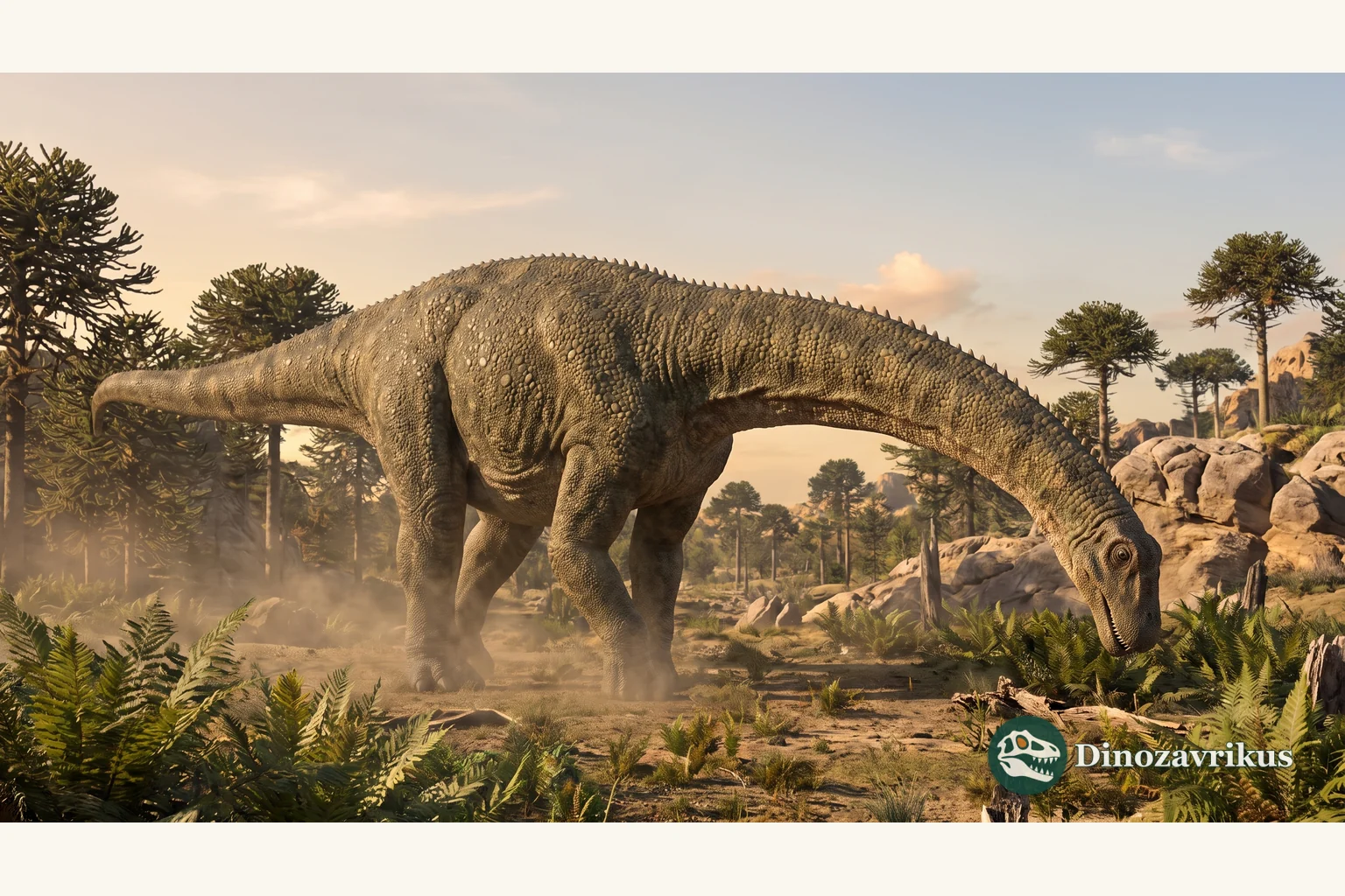 Illustrative reconstruction of Patagosaurus fariasi, a Jurassic sauropod from Patagonia