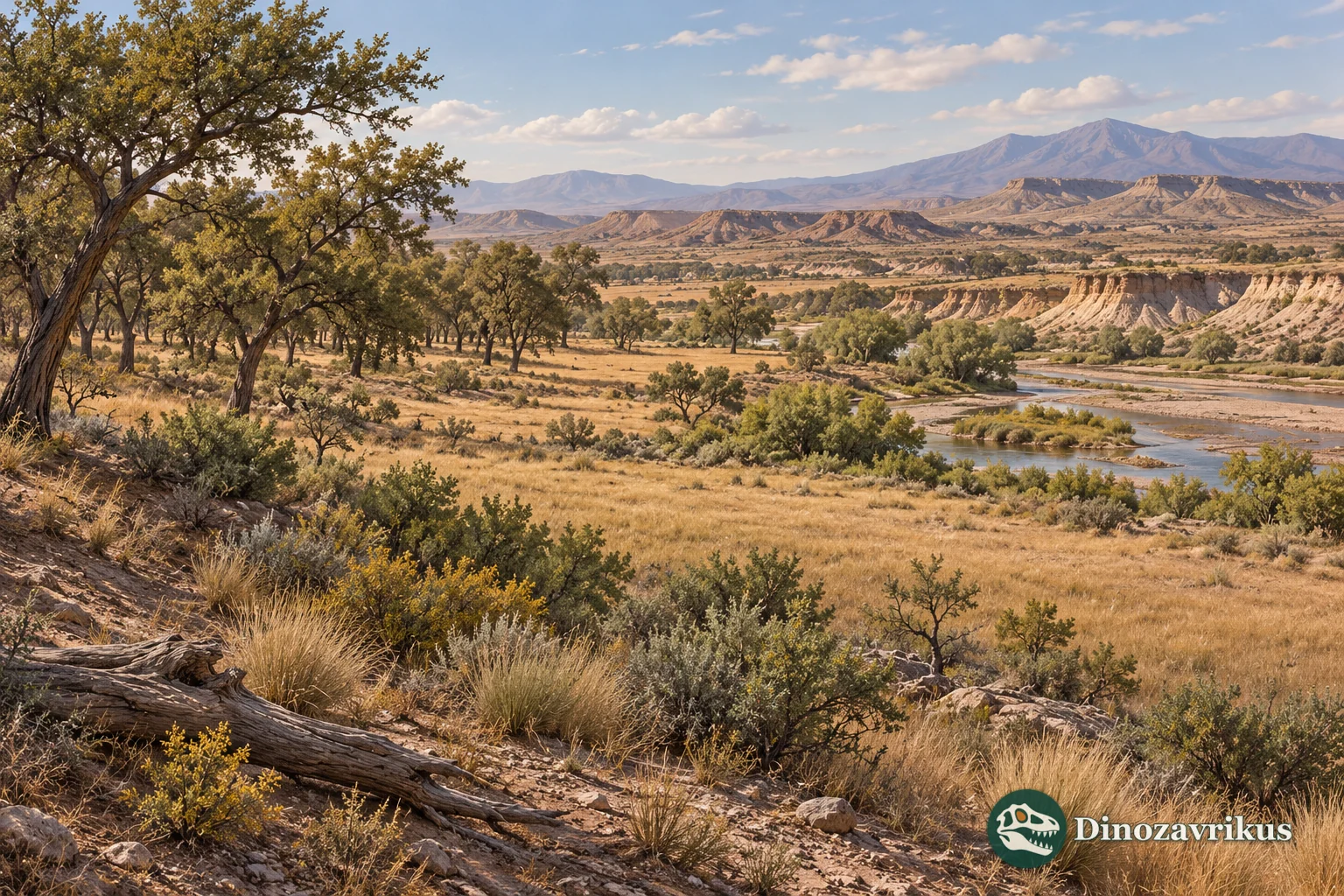 Interpretive wetland and forest-edge landscape of Miocene La Venta