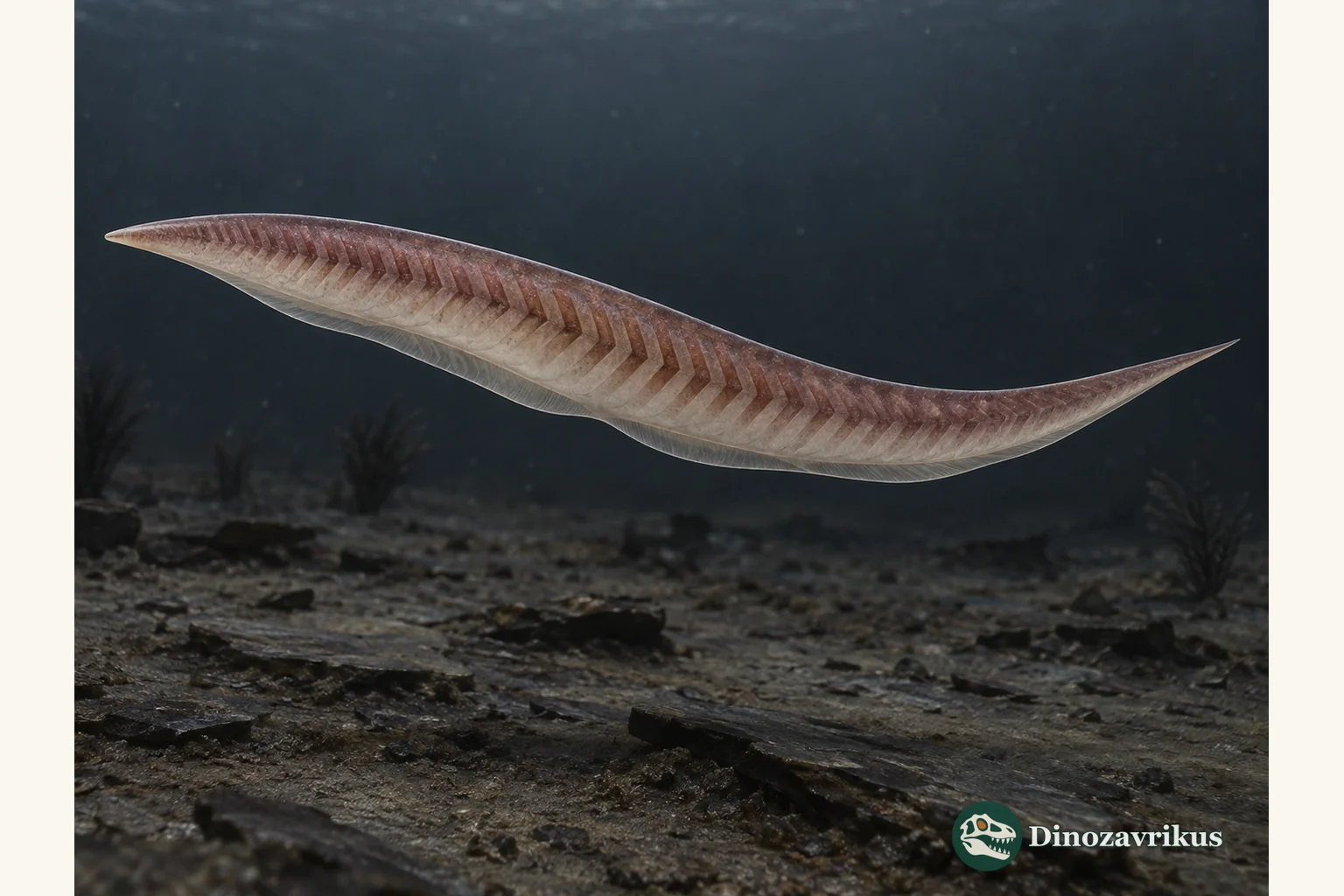 Fossil-informed reconstruction of Pikaia gracilens with a slender flexible body and repeated V-shaped muscle blocks