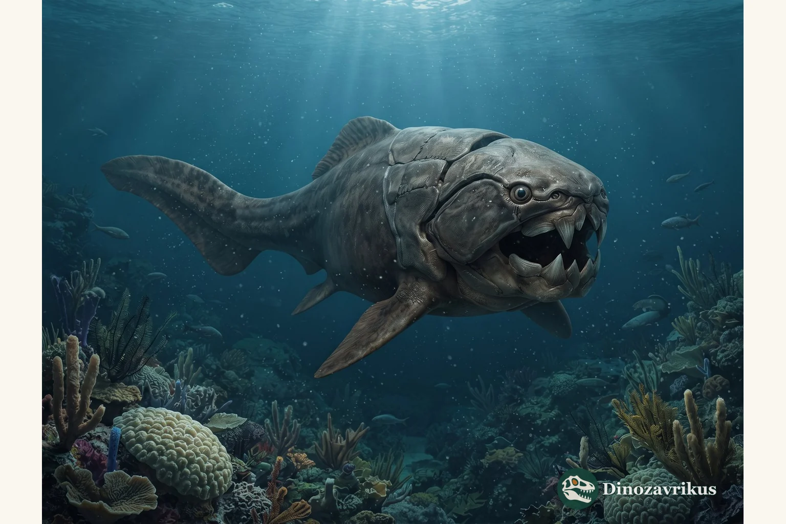 Dunkleosteus reconstructed as a large Devonian placoderm