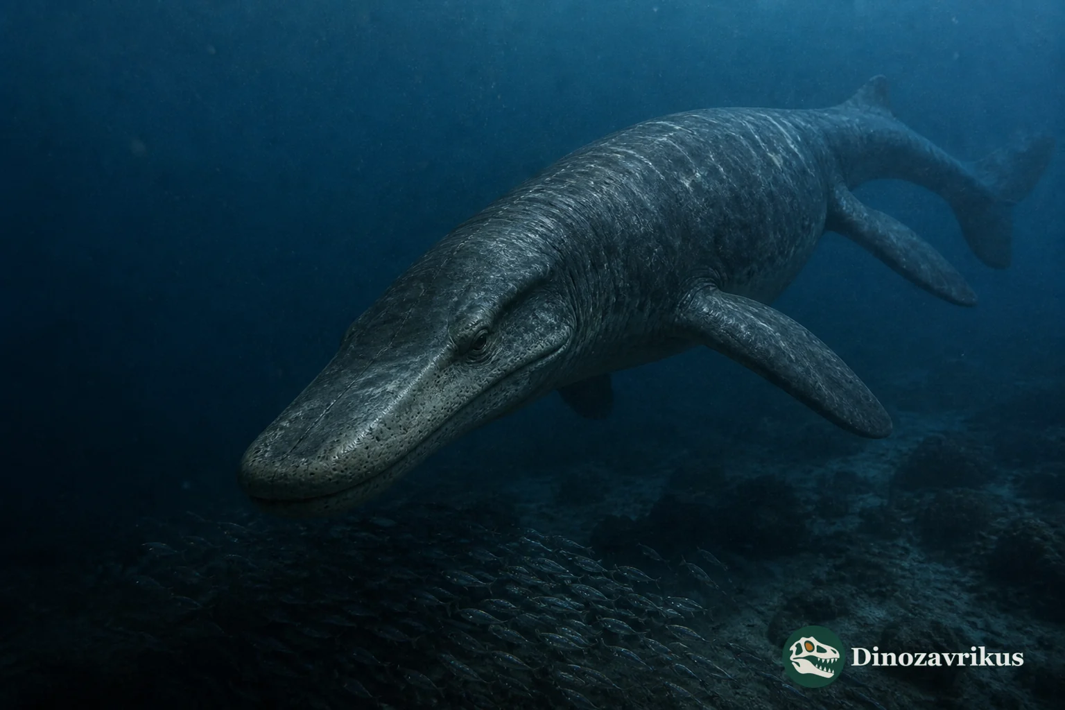 Pluridens serpentis cruising over the Late Cretaceous phosphate sea of Morocco