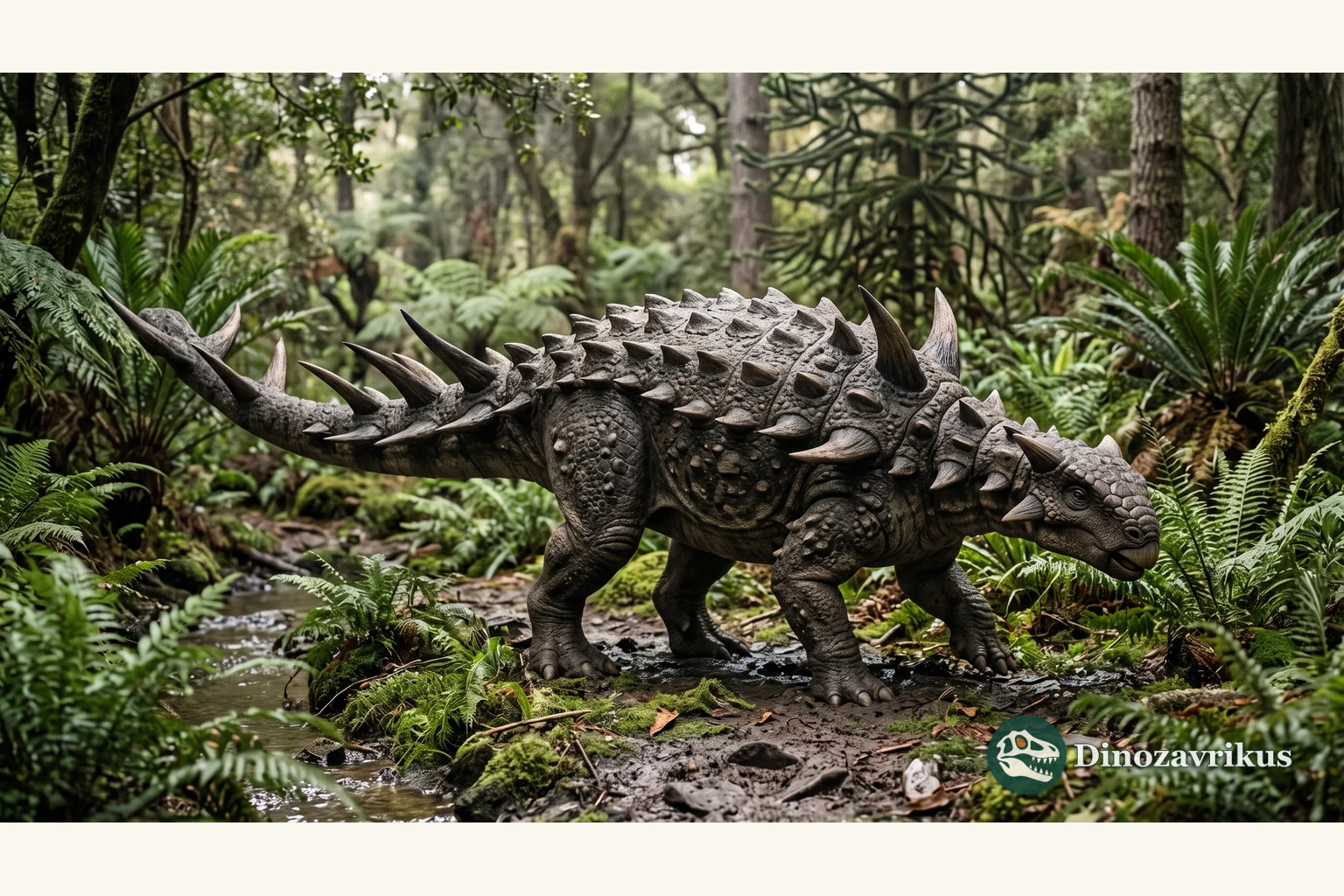 Polacanthus reconstructed in an Early Cretaceous landscape on the Isle of Wight