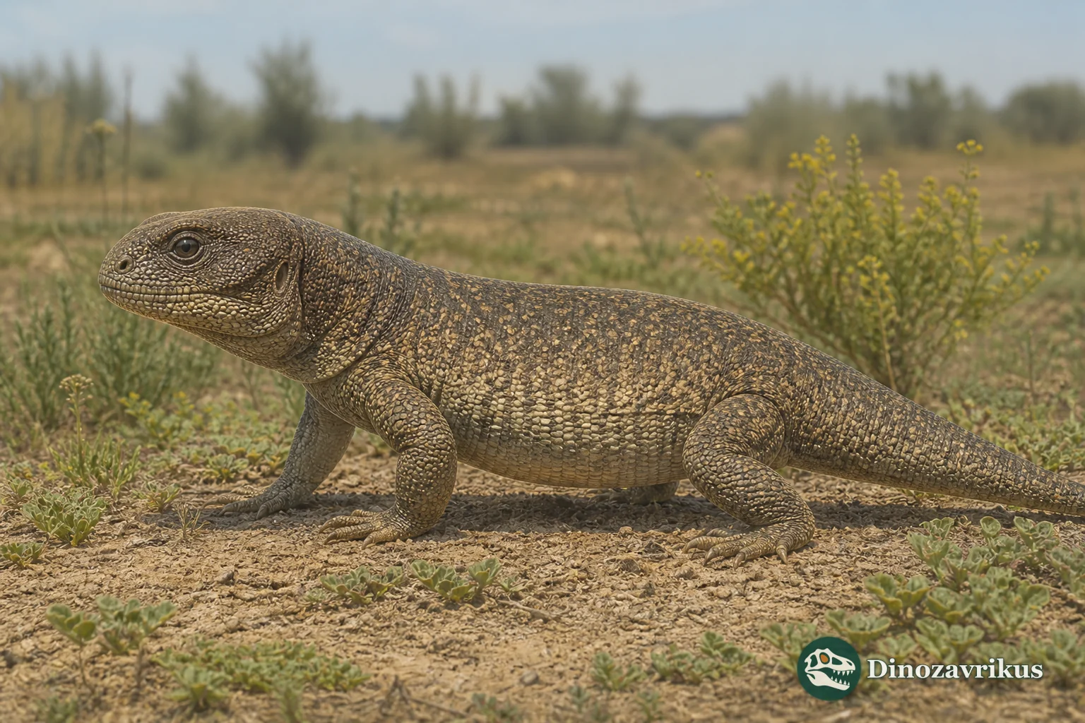 Polyglyphanodon sternbergi reconstructed among plants of Late Cretaceous Utah