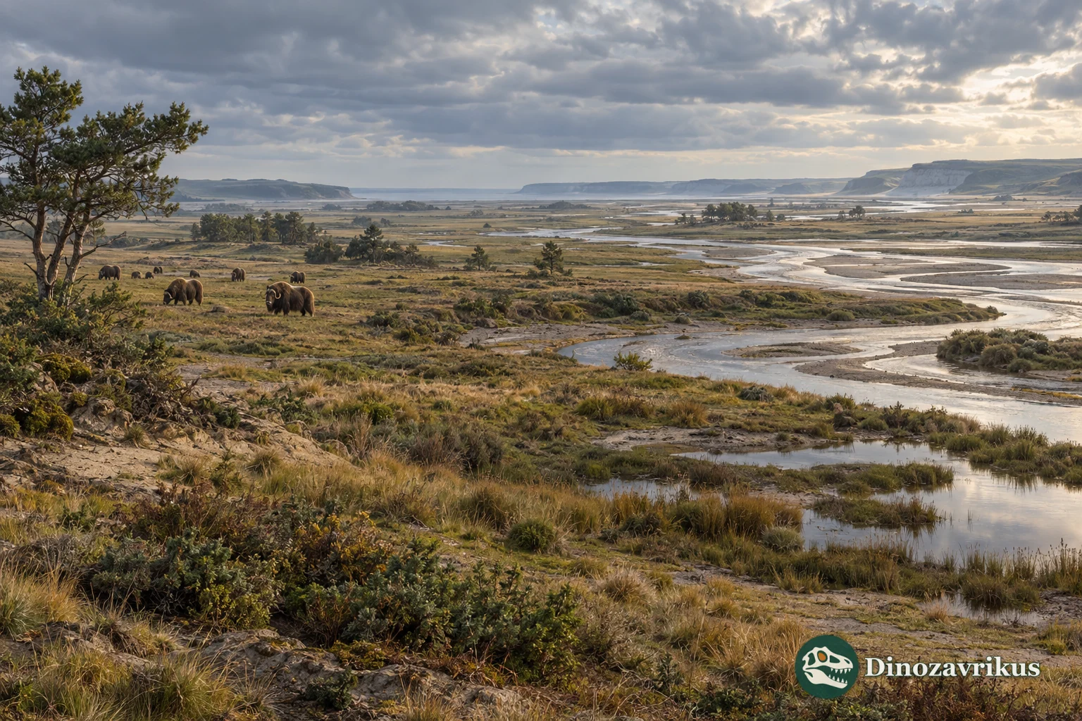 Interpretive Pleistocene lowland where the North Sea now lies