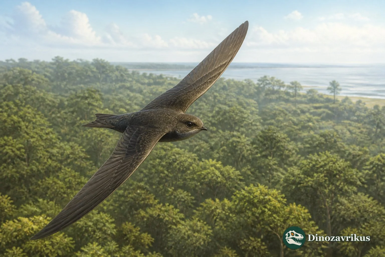 Primapus lacki in an early Eocene coastal forest near the London Clay sea