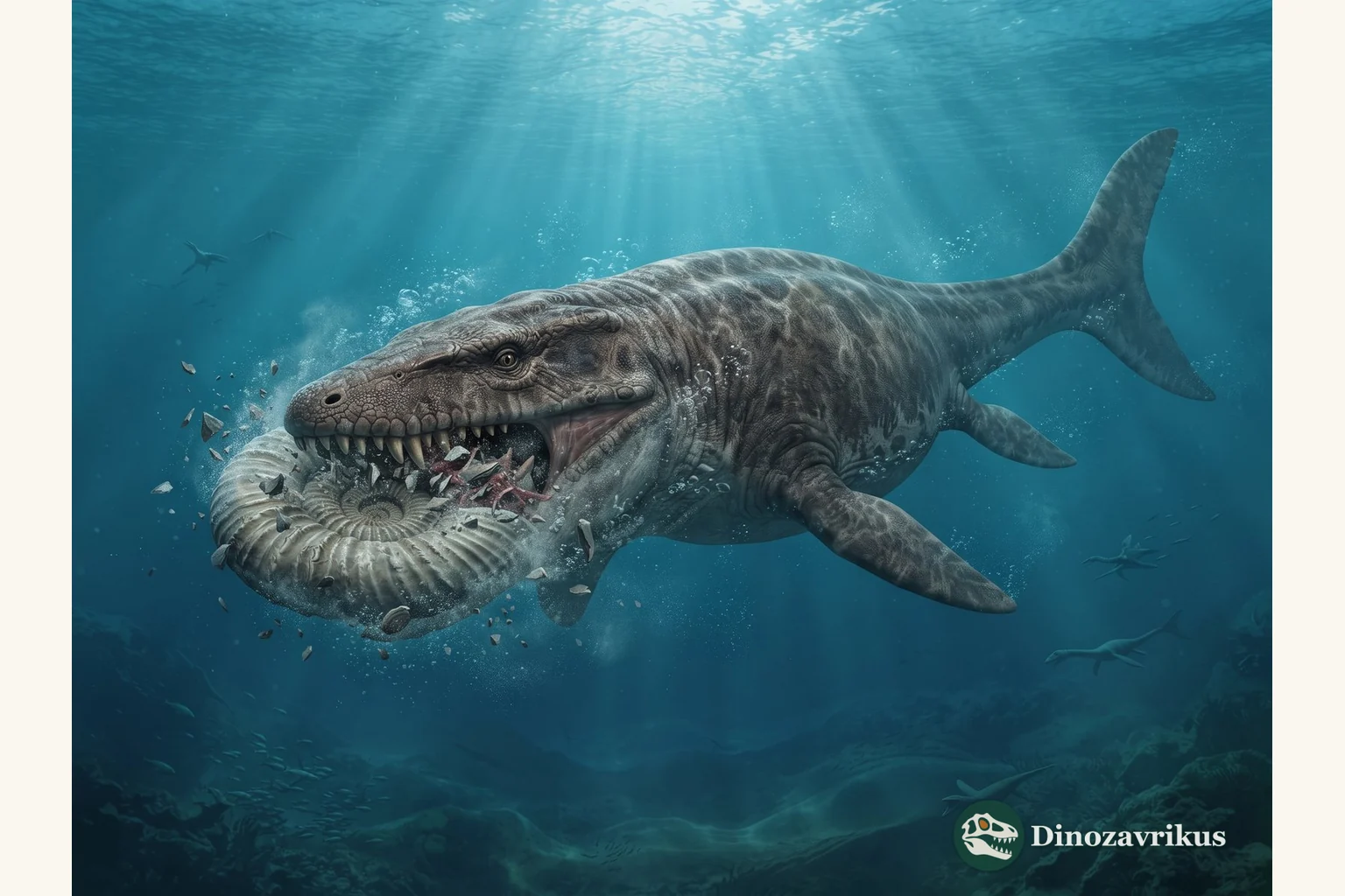 Prognathodon reconstructed swimming through a Late Cretaceous sea
