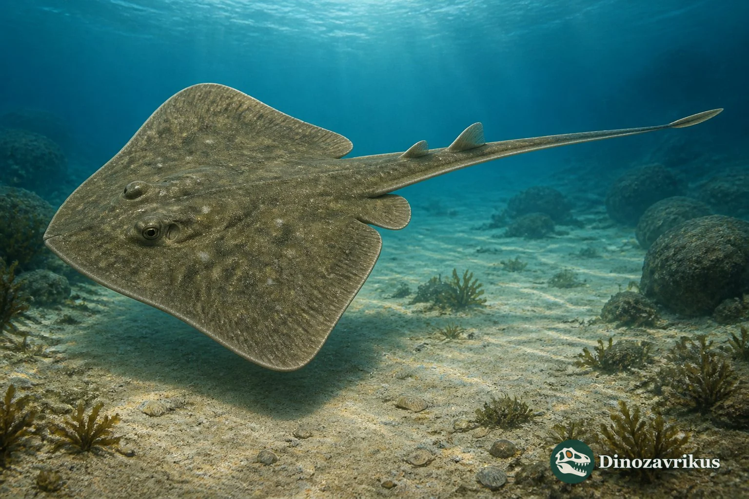A cautious reconstruction of the Cretaceous ray Pseudohypolophus over a shallow seabed