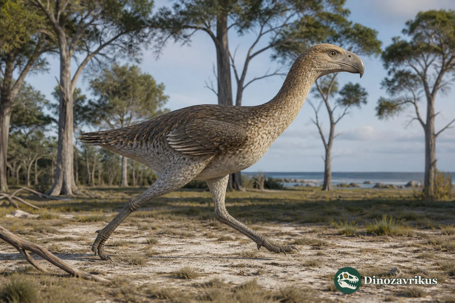 Psilopterus reconstructed walking through Miocene Patagonia