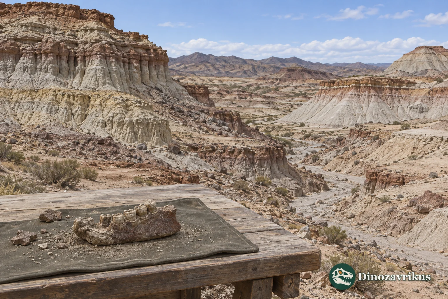 Conceptual illustration of sedimentary and volcanic-ash beds in the Salla region of Bolivia