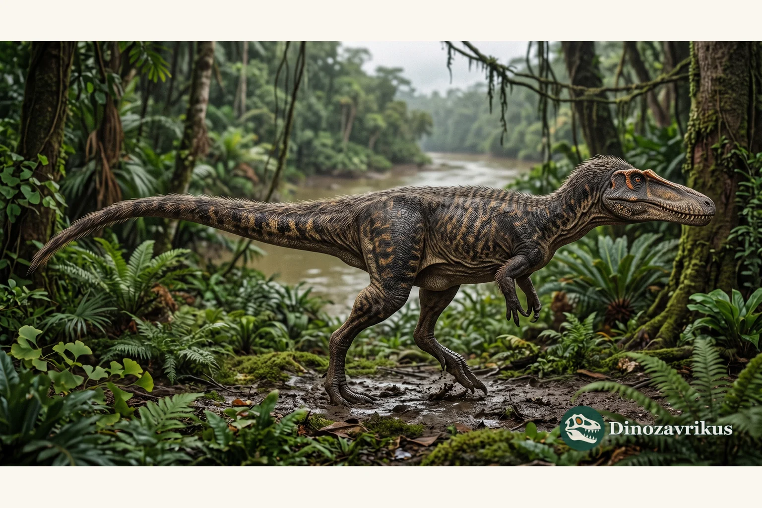 Qianzhousaurus reconstructed in a Late Cretaceous landscape of southeastern China