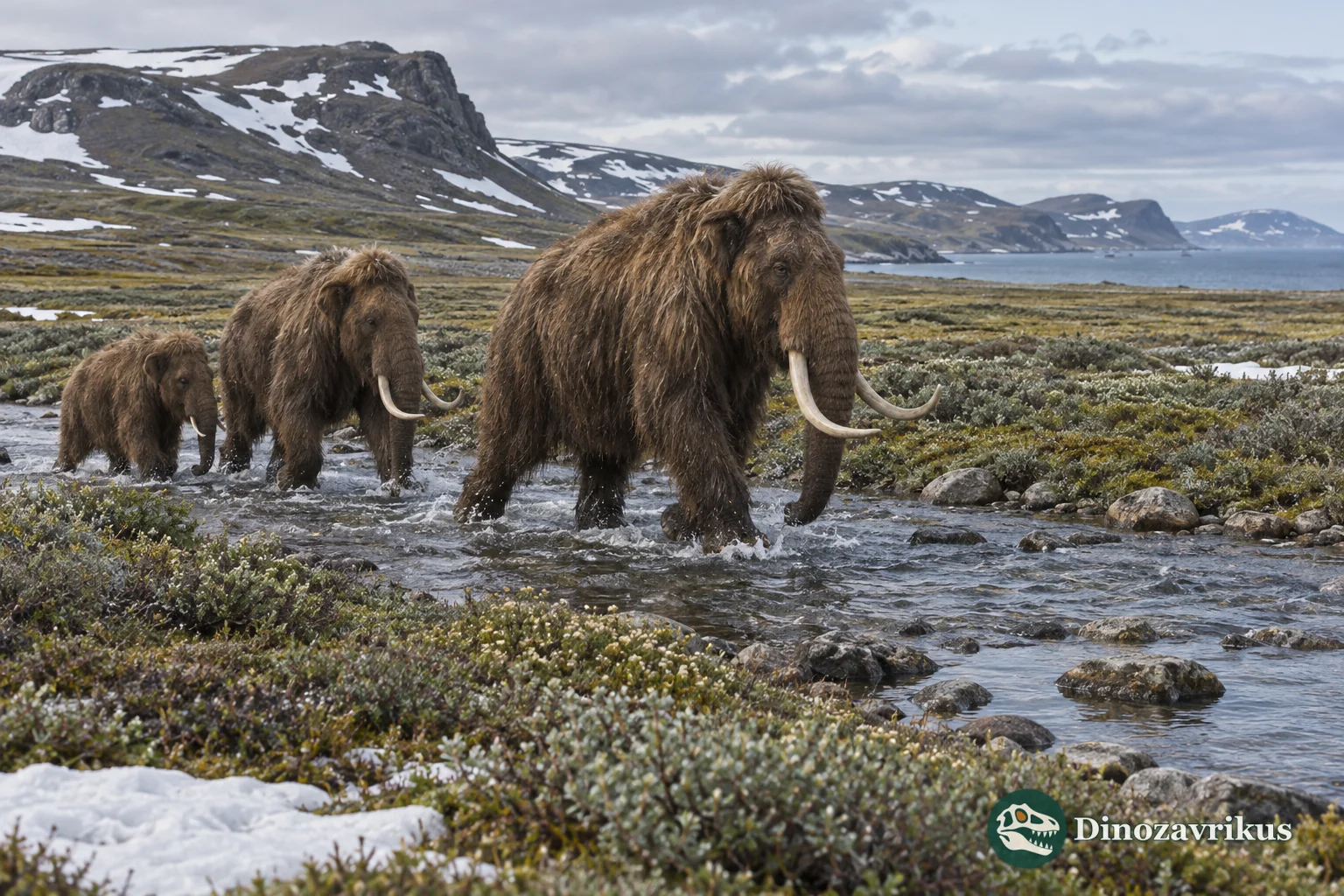 Small isolated woolly mammoth population on Wrangel Island during the Holocene