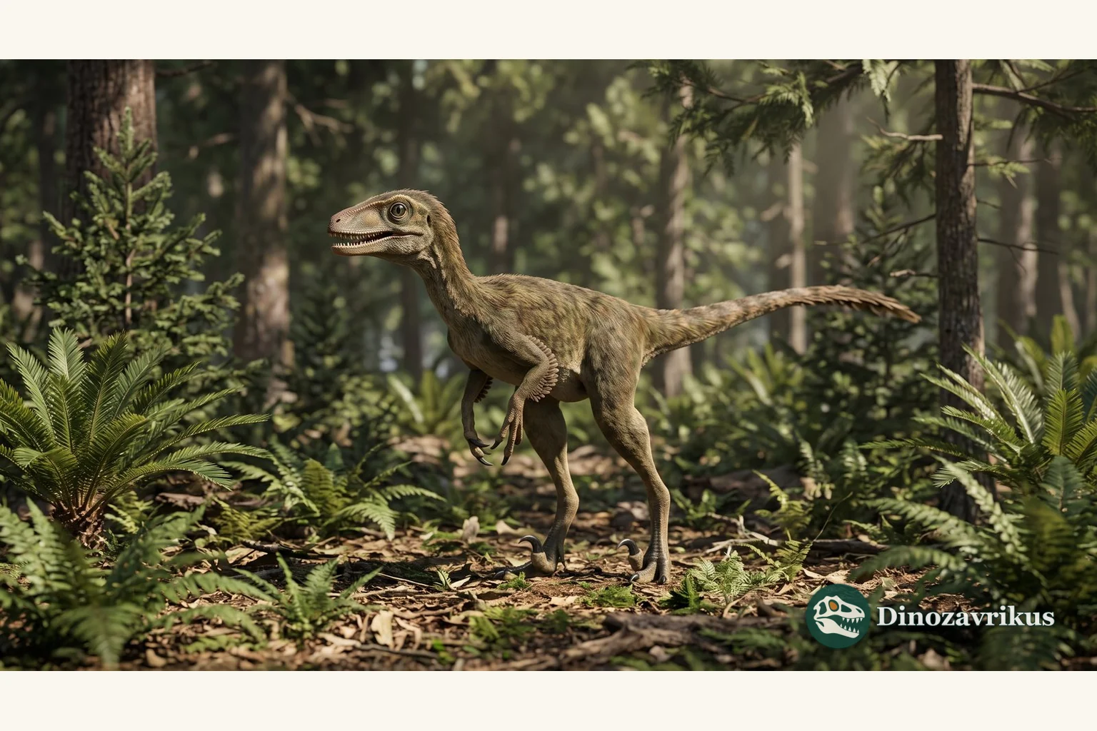 Illustrative reconstruction of Richardoestesia as a small Late Cretaceous theropod in Alberta