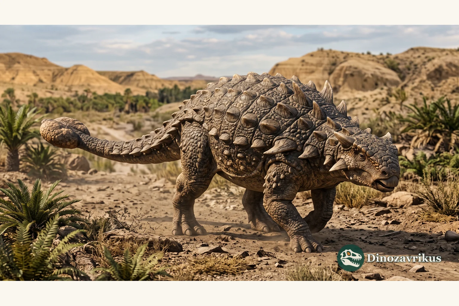 Illustrative reconstruction of Saichania chulsanensis from the Late Cretaceous of Mongolia