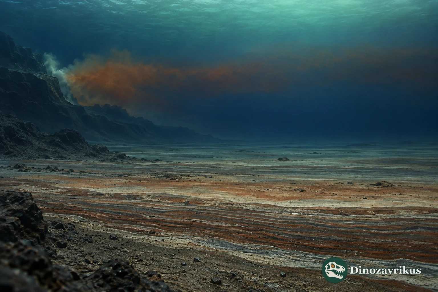 Iron precipitating where deep Siderian water meets a more oxidising surface layer