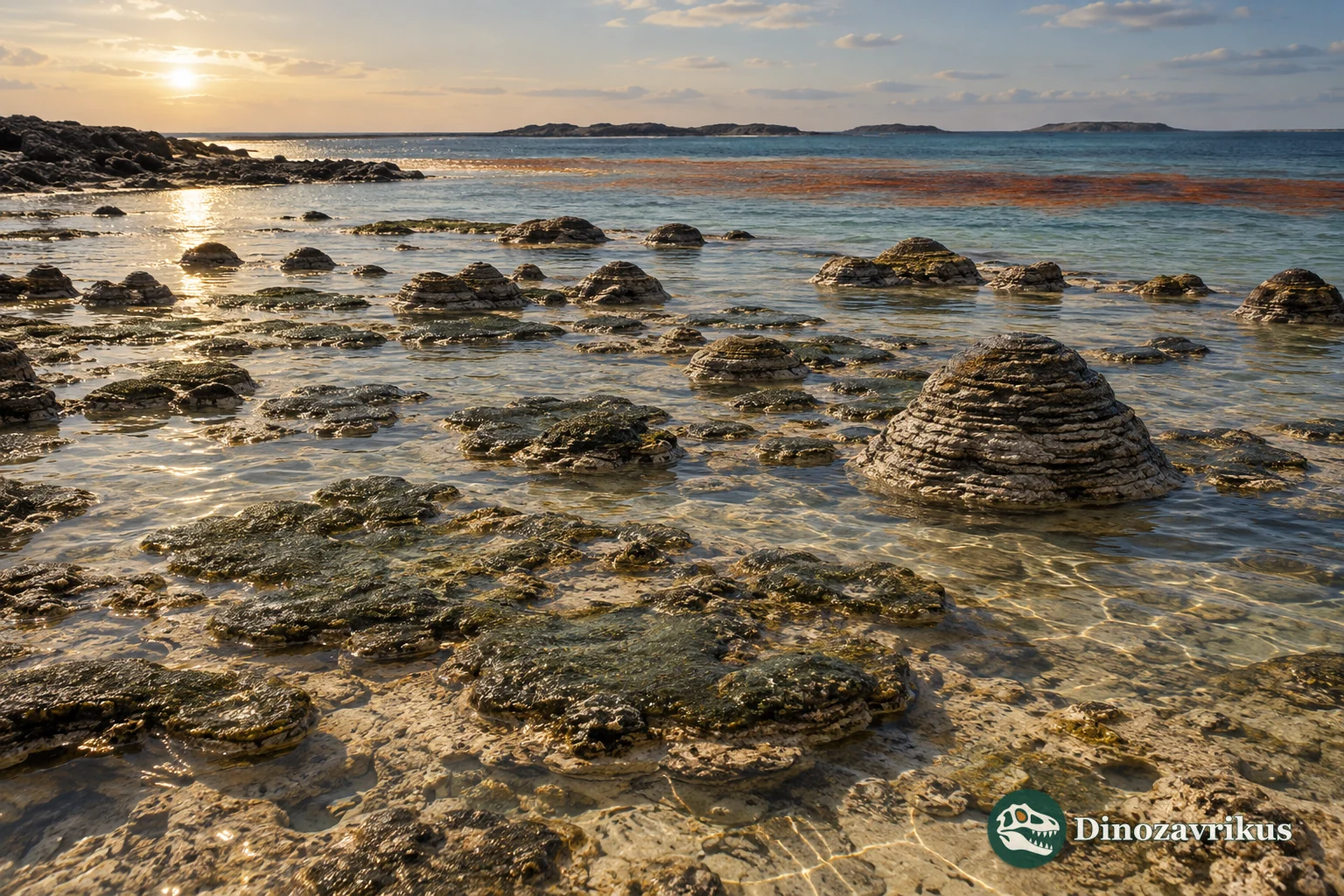 Microbial mats and stromatolites beside an iron-rich Siderian sea