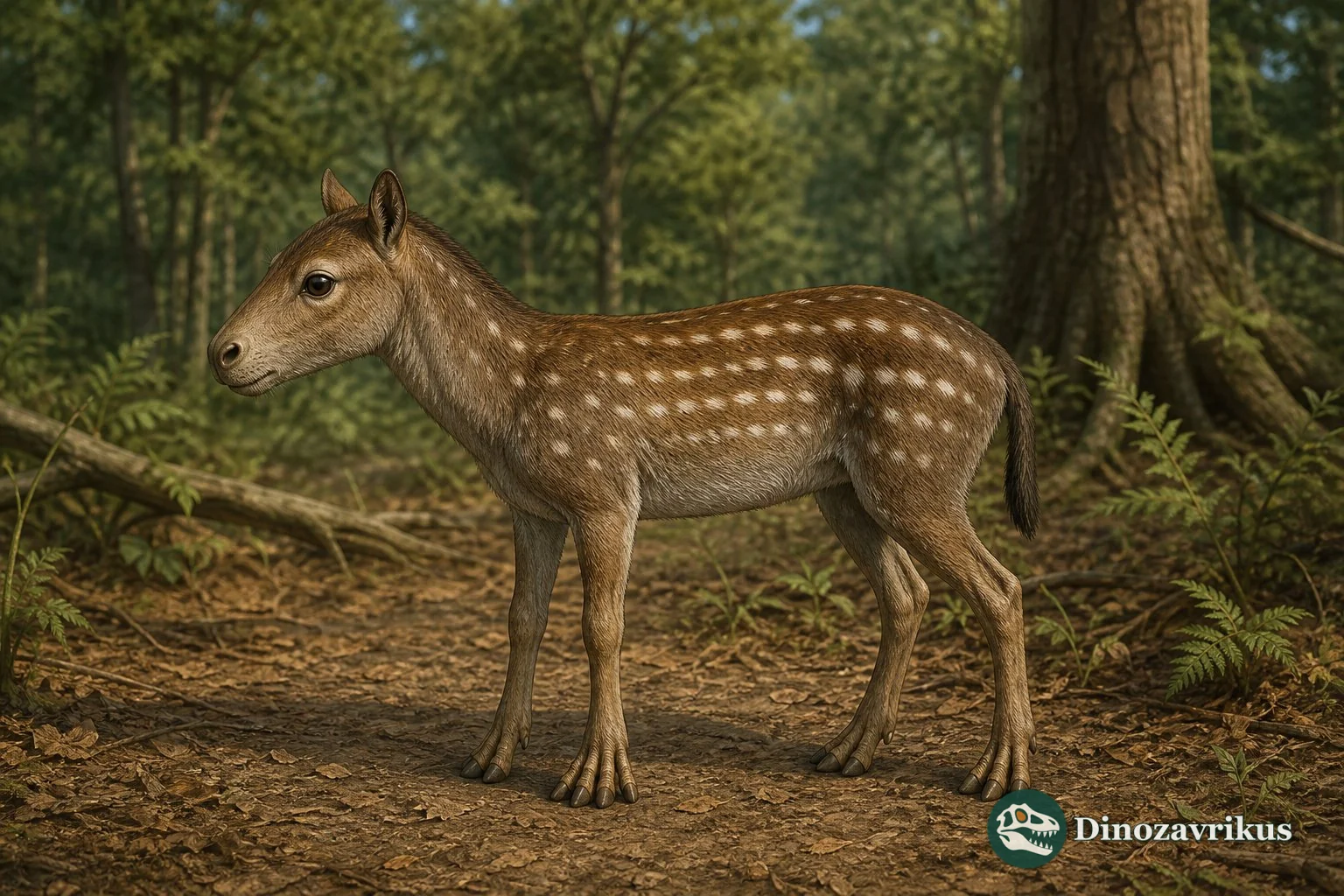 Sifrhippus moving through an early Eocene forest