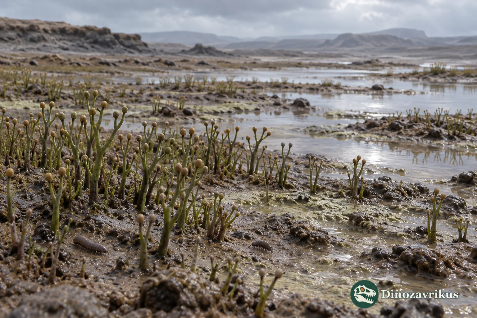 Low Cooksonia-like vegetation on a damp Late Silurian floodplain without trees or grass